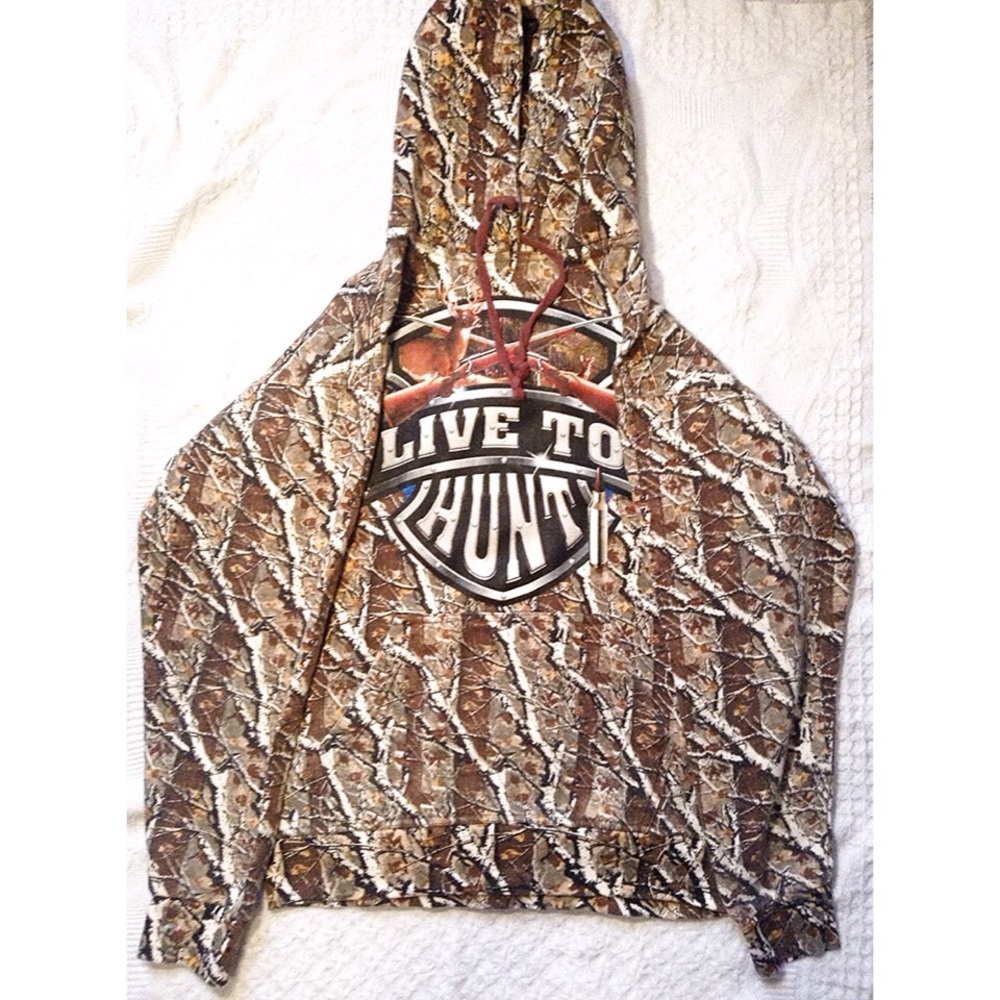 Live To Hunt Camo Hoodie